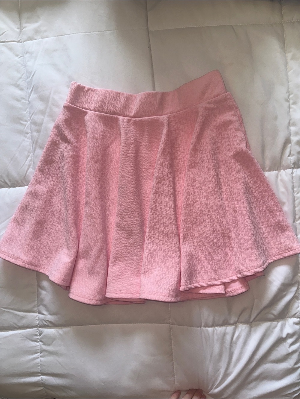 Women’s light pink flare skirt